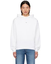 A.P.C. - Boxy Printed Micro Logo Hoodie - Lyst
