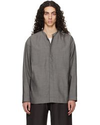 Studio Nicholson - Chemise Karst Grise - Lyst