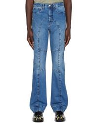 Edward Cuming - Paneled Jeans - Lyst