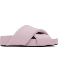 Jil Sander - Purple Oversized Wrapped Sandals - Lyst