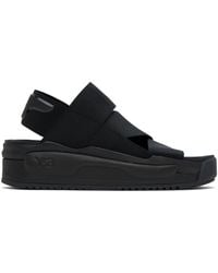 Y-3 - Black Rivalry Sandals - Lyst