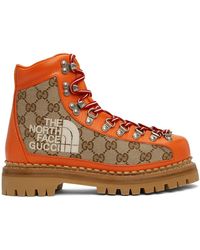 Gucci The North Face Edition Lace-up Boots - Multicolour