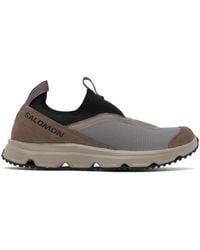 Salomon - Taupe & Black Rx Snug Sneakers - Lyst