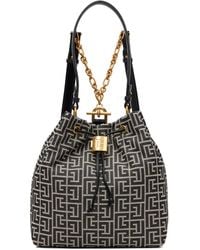 Balmain - Pulse Monogram Jacquard Backpack - Lyst