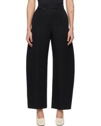 RECTO. High-Rise Wool Pants in Black | Lyst Australia