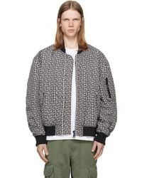 Balmain - Monogram Bomber Jacket - Lyst