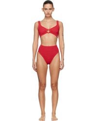 Hunza G - Nadine Tonal Hoops Bikini - Lyst