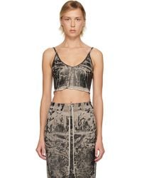 Rick Owens - Concordians Coated Denim Top - Lyst