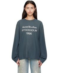 Acne Studios - Long Sleeve Logo T-Shirt - Lyst