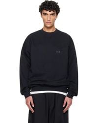 Y-3 - Brushed Terry Crew Sweatshirt - Lyst