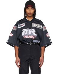 Martine Rose - T-Shirt De Hockey Surdimensionné Gris - Lyst