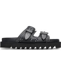 Toga - Contrast Stitch Leather Sandals - Lyst