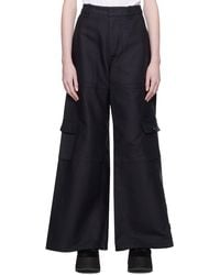 Marc Jacobs - Black 'the Wide Leg' Cargo Pants - Lyst