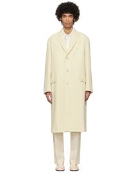 AURALEE - Off- Chesterfield Coat - Lyst