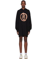 MM6 by Maison Martin Margiela - フード付き ミニワンピース - Lyst