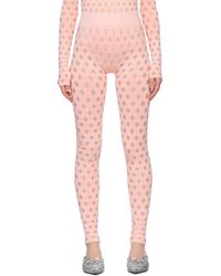 Maisie Wilen - Ssense Exclusive Perforated Leggings - Lyst