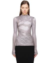 Balmain - Draped Print Trompe L'Oeil T-Shirt - Lyst