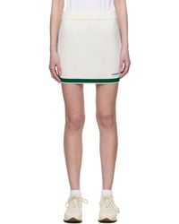 CASABLANCA - Off- & Knit Tennis Miniskirt - Lyst