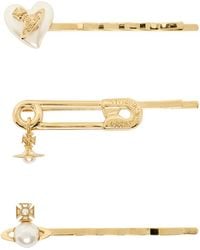 Vivienne Westwood - Gold Tilda Hair Pin Set - Lyst