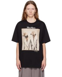 Max Mara - T-shirt tacco noir - Lyst