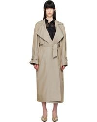 Frankie Shop - Astoria Cut-Out Raglan Sleeve Trench Coat - Lyst