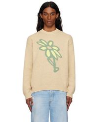 Maison Kitsuné - Pull À Image Abstract Daisy En Intarsia - Lyst