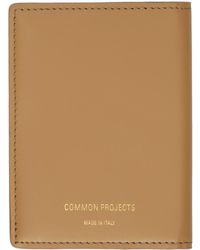 Common Projects - Tan Card Holder Wallet - Lyst
