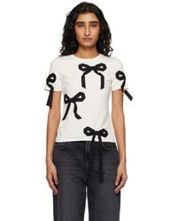 Marc Jacobs - Off- Bow Shrunken T-Shirt - Lyst