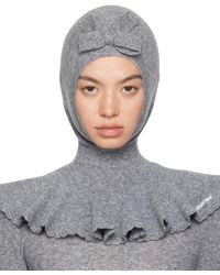 【関税込み】Molly Goddard グレー Wanda バラクラバ Molly Goddard】Wanda Balaclava Grey バラクラバ 送関込 (Molly