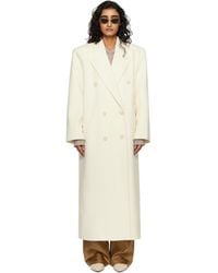 Frankie Shop - Off- Gaia Double Breasted Coat - Lyst