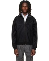 Jil Sander - Wool Melton Zip-Up Jacket - Lyst