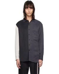 Song For The Mute - Color Paneled Shirt - Lyst