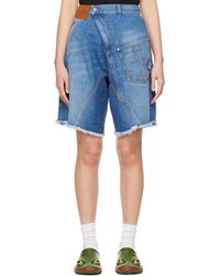 JW Anderson - ブルー Workwear ツイスト デニムショートパンツ - Lyst