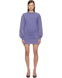 The Attico - Light American Fleece Minidress - Lyst