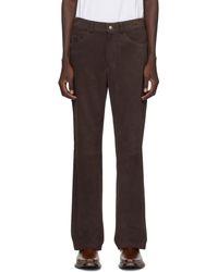 Second/Layer - Patch Leather Trousers - Lyst
