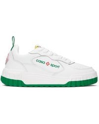 Casablanca - Baskets court blanc et vert - Lyst