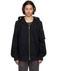 Rick Owens - ブラック Hollywood フライト ボンバージャケット - Lyst