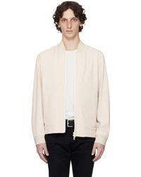 BOSS - Off- Water-Repellent Performance-Stretch Bomber Jacket - Lyst