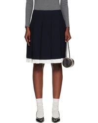 ShuShu/Tong - Patchwork Lace Wide Pleat Midi Skirt - Lyst