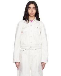 ALAINPAUL - Molded Shoulder Denim Jacket - Lyst