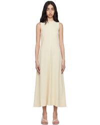 TOTEME - Robe Longue Blanc Cassé À Rayures - Lyst