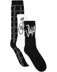 Chaussettes hautes avec grille logo JW Anderson pour homme Homme Vêtements Sous-vêtements Chaussettes 