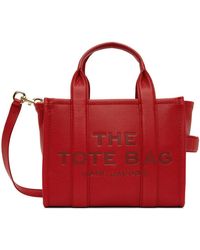 Marc Jacobs - レッド The Leather Small Tote Bag トートバッグ - Lyst