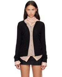 Acne Studios - Layered Silk-Wool Cardigan - Lyst