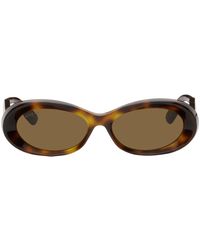 Gucci - Tortoiseshell Oval Sunglasses - Lyst