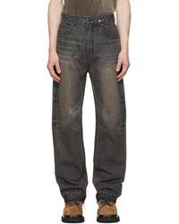 we11done - Faded Wash Jeans - Lyst