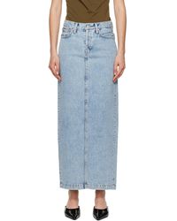 Wardrobe NYC - Column Denim Maxi Skirt - Lyst