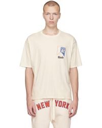 Rhude - Ssense Exclusive Off-white T-shirt - Lyst