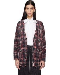 R13 - Printed Oversized Cardigan - Lyst
