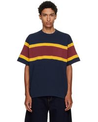 Sacai - Burgundy Chusen-Dyed Cotton Jersey T-Shirt - Lyst